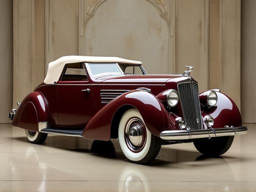 Elegant profile of a restored 1936 Auburn Boattail Speedster